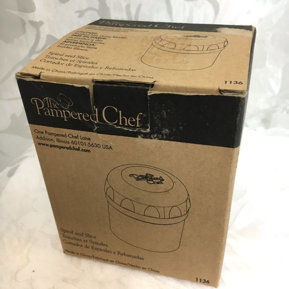 Pampered Chef Spiral & Slice #1136 Round Plastic Pampered Chef Spiral & Slice #1 - Picture 8 of 10